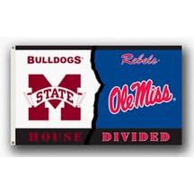 Mississippi (Ole Miss) Rebels / Mississippi State Bulldogs Rivalry 3' x 5' Flag