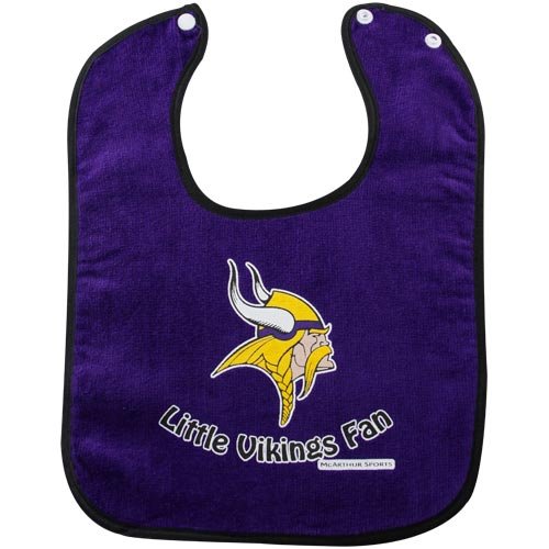 Minnesota Vikings Purple Cotton Baby Bib