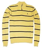 Polo Ralph Lauren Men Pony Logo Half-Zip Striped Sweater