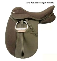 Riviera Pro Am Synthetic Dressage Saddle - Regular Tree