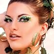ENVY Xotic Eyes Green Glitter Professional Make Up Dancer Costume St Patricks Day