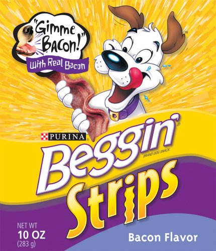 Beggin' Strips, Bacon Flavor Dog Snacks, 10-Ounce Value Packs (Pack of 8)