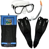 Aqua Lung Schnorchel-Set Tauchmaske Schnorchel Silikon Gr��e 38 / 39