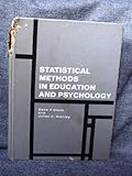 Statistical methods in education and psychology