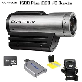 Contour + 1500 Plus 1080P HD Helmet Camera Extreme Bundle