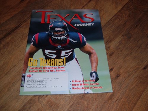 Jamie Sharper-Houston Texan's linebacker-Texas Journey magazine, July/August 2002 issue.