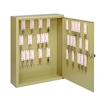 STEELMASTER Motor Vehicle 60-Key Cabinet, 16.5 x 20.13 x 5 Inches, Single Lock, Sand (201006003)