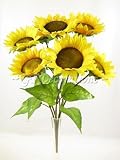 from GT Decorations 46cm Artificial Silk Flowers Yellow Sunflower Bush from GT Decorations