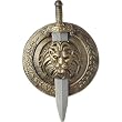Cool Gladiator Combat Costume Lion Shield/Sword Set