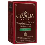 Gevalia Traditional Roast Ground Coffee, Decaffeinated, 8-Ounce Bag (Pack of 3)
