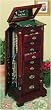 Rice Carved Jewelry Armoire