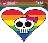 My Sweet Fiend Skulli Rainbow Heart - Sticker / Decal