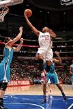 New Orleans Hornets v Los Angeles Clippers: Eric Gordon Photographic Poster Print by Andrew Bernstein, 8x12