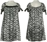 SELE Scribble Print Charmeuse Shift Dress