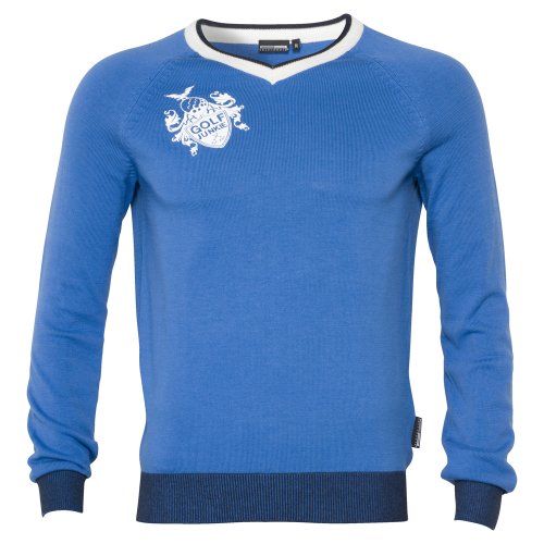 Golfjunkie Herren Pullover Green, royal blue, XL, Green Preisvergleich