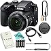 Nikon COOLPIX B500 16MP 40x Optical Zoom Digital Camera Bundle includes Camera, 4 AA Rechargeable Batteries + Charger MH-73, Cables and More (Black)