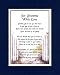 A Mother's Day Gift For A Grandmother.Touching 8x10 Poem, Double-matted in Dark Blue Over White and Enhanced with Watercolor Graphics.