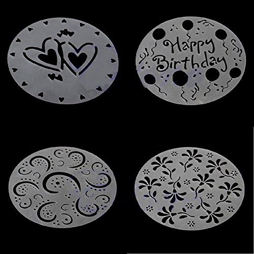 Cake Stencils 4 pack variety with Happy Birthday