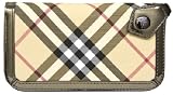 Burberry - Burberry Ziggy Nickel Leather Nova Check Envelope Wallet 11776701-513