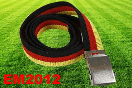 EM-Fanartikel Gürtel Deutschland Länge 1,15m Breite 3cm darf auf keiner Fanparty fehlen