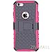 iPhone 6 Plus Case,iPhone 6S Plus CaseHOTiPhone 6 6s Plus Case [Light Weight] Durable TPU&PC Dual Layer Shockproof Impact Resistant Hard Case Cover with Kickstand for iPhone 6/6SPlus (Pink))