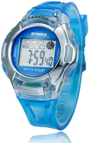 SYNOKE Children's Wrist Sports Watches Students Watches with Digital PU Band Waterproof Alarm Chronograph Long lasting battery Calendar Noctilucen for Girl
