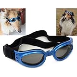 Namsan Blue Framed Dog/Cat Puppy UV Protection Goggles Sunglasses Eyewear Pet Sun Glasses,Medium