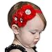 Bloomposh Baby Girl Red Headbands with Bows