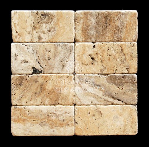 Philadelphia 3X6 Travertine Tumbled Tile