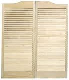 American Wood Products 858242 Dixieland 32 by 42-Inch Café Door, Unfinished, 1 Pair