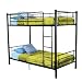 Walker Edison Twin-Over-Twin Bunk Bed, Black