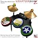 WWII Bomber War Plane Skin by WraptorSkinz fits Guitar Hero 4 World Tour Drum Set for Nintendo Wii, XBOX 360, PS2 & PS3 (DRUMS NOT INCLUDED)