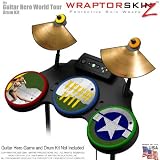 WWII Bomber War Plane Skin by WraptorSkinz fits Guitar Hero 4 World Tour Drum Set for Nintendo Wii, XBOX 360, PS2 & PS3 (DRUMS NOT INCLUDED)