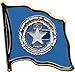 Flagline Northern Marianas ~ 3/4 x 3/4 National Lapel Pin