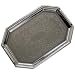 Carlisle 608901 Carbon Steel Celebration Octagonal Tray w/Beaded Border, 17.13" x 11.75" (Case of 12)