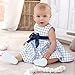 Fairy Season Cute Baby Toddler Girl Kids Cotton Top Bowknot Plaid Dress Outfit Clothes 6-9 Months