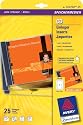 Avery Zweckform, C32250-25, 25 Blatt, CD-Einleger spezialbeschichtet, mikroperforiert, Inkjet, +Laser+Kopierer geeignet, 185g, 151 x 118 mm