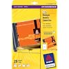 Avery Zweckform, C32250-25, 25 Blatt, CD-Einleger spezialbeschichtet, mikroperforiert, Inkjet, +Laser+Kopierer geeignet, 185g, 151 x 118 mm