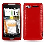 HTC Merge Grip Injection Protector Case Phone Cover - Red
