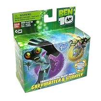 Ben 10 (Ten) Transforming Alien Rocks 1 Inch Mini Figure Set Stinkfly & Grey Matter