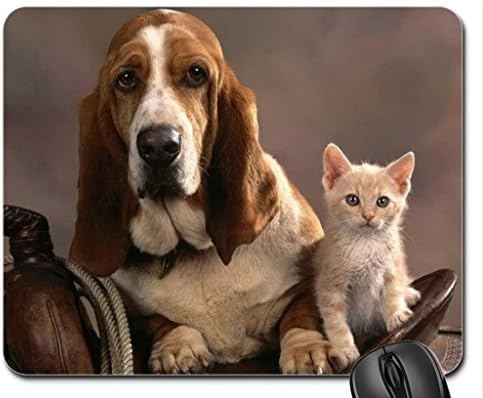 DOG AND CAT Mouse Pad, Mousepad (Dogs Mouse Pad)