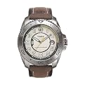Men's Timex Expedition Silver Face Watch - Brown Strap