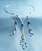 Lapis and Liquid Silver Cascade Jewelry Set Image