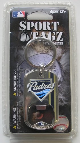 San Diego Padres Dog Tag Bottle Opener Keychain
