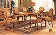 Leg Table 4 Side Chairs And 2 Arm Chairs By Acme Furniture