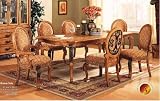 Leg Table 4 Side Chairs And 2 Arm Chairs By Acme Furniture