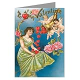 Unique Giant Horn of Plenty Hearts Valentines Day Greeting Card - 10x13 inch