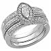 14Kt White Gold Pre-Set Designer Style Diamond Wedding Ring