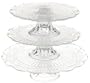 Laura Glass  12-Inch, 3-Tier Cake Stand, Clear