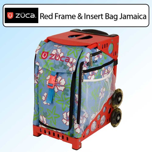 Zuca Sport Bundle With Red Frame & Jamaica Sport Insert Bag